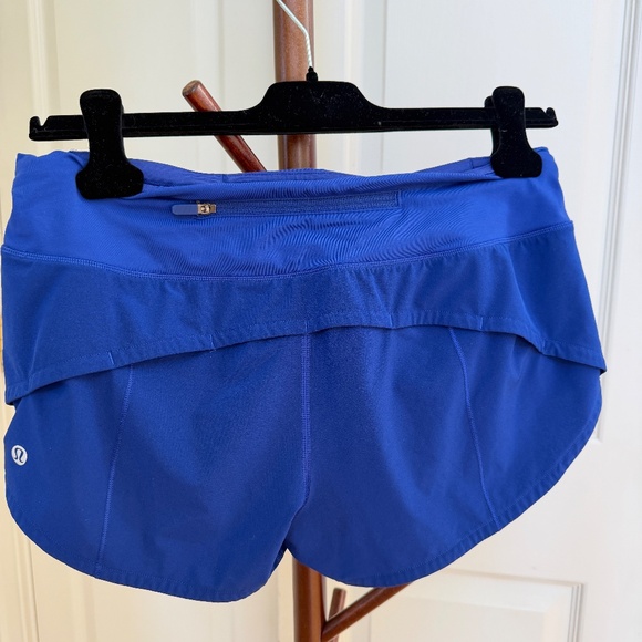 Lululemon Speed Up Low-Rise Lined Shorts 2.5" – Blue, Like New - Picture 2 of 2